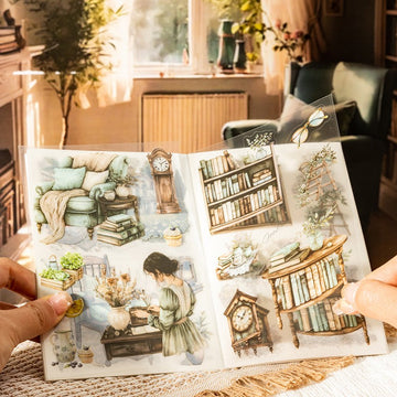 Poetic Life Series Dual-Material Sticker Book