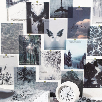 Stream and Snow Series INS Style Tracing Paper Material Sheets