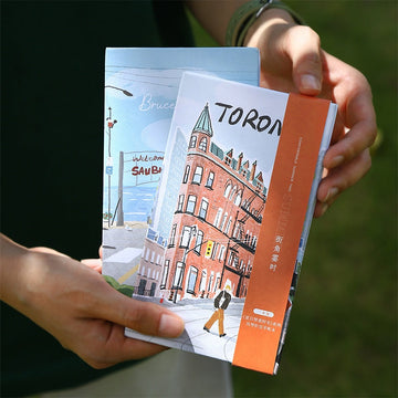 Hand-drawn cover organ folding notebook