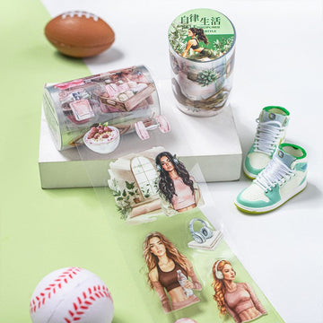 Disciplined Life Series Sports Girl Scenery Tape