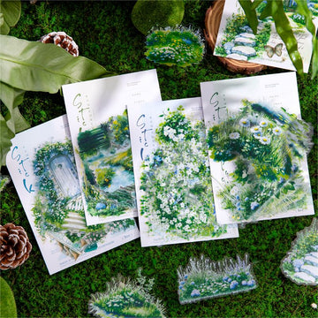 Spreading Greenery Series Pastoral PET Sticker Pack