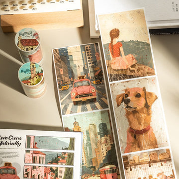 Simple Life Series Large-Size Scene Washi Tape
