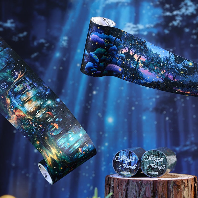 Forest Night Mist Series Large-sized forest-themed landscape tape