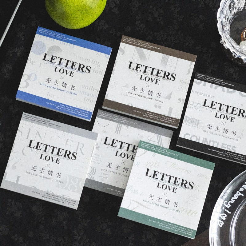 Unaddressed Love Letter Series Sticker Book