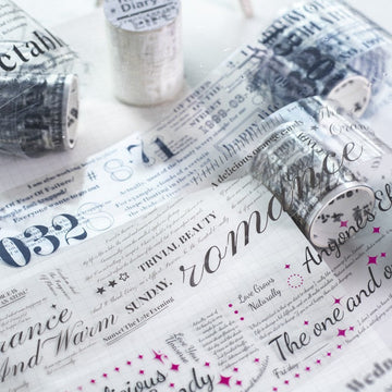 Rainy Day Journal Transparent Tape-TAHARA