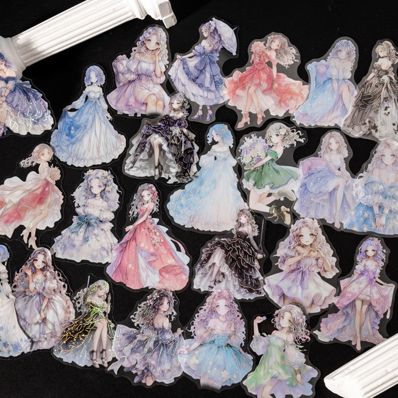Original character sticker packs of the Princess Escape Plan series