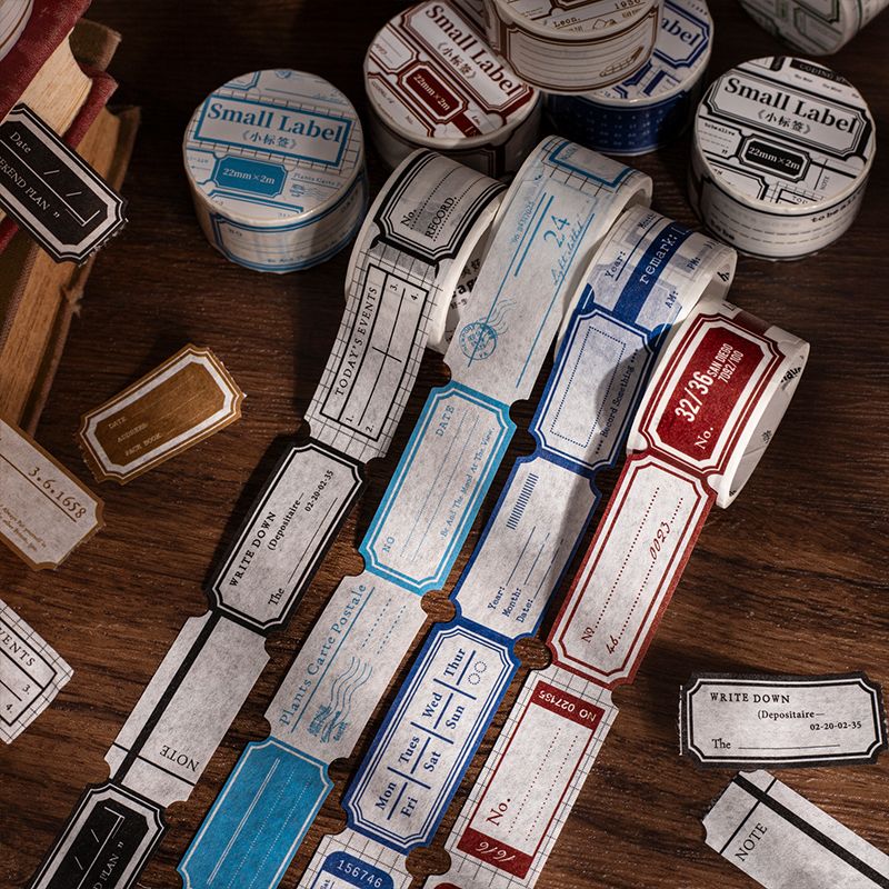 Mini Label Series Die-Cut Number Washi Tape