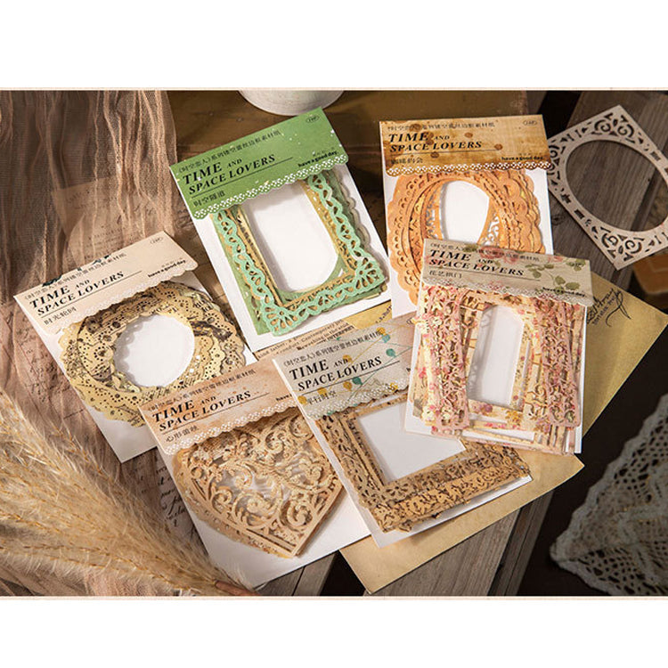 Hollow Lace Border Paper 10pcs