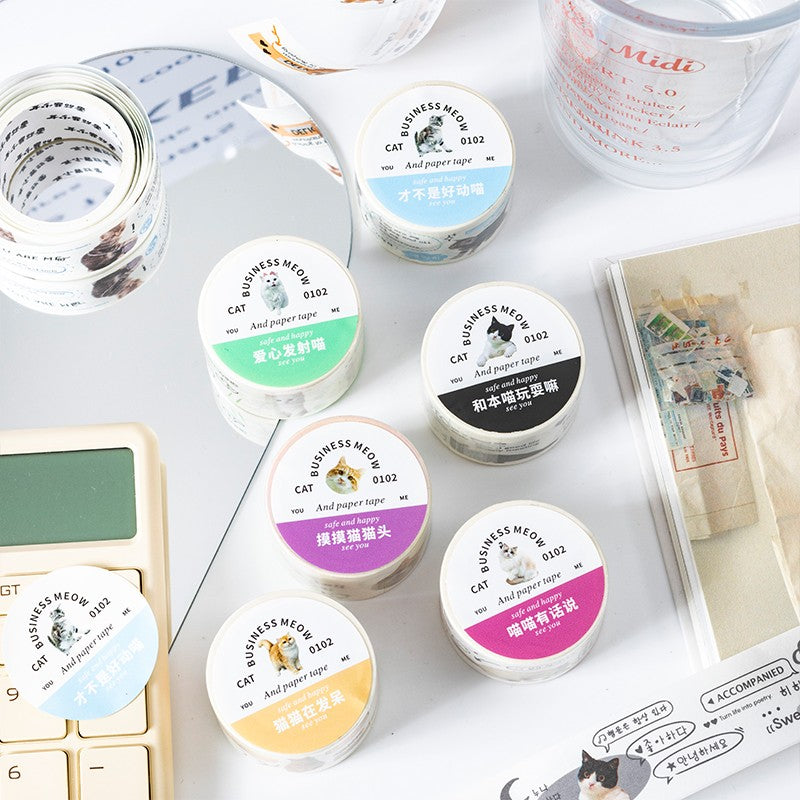 Today's Business Cat Series Cat-Themed Washi Tape