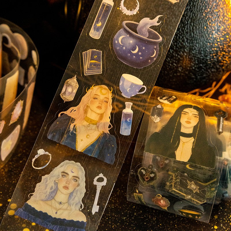 Witch’s Power Codex Series Vintage Girl PET Washi Tape