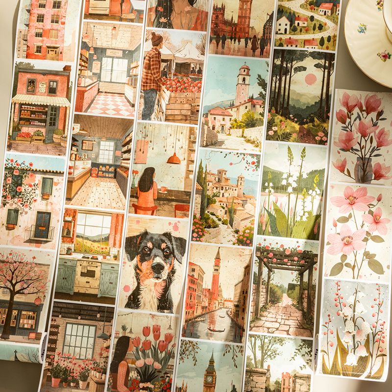 Simple Life Series Large-Size Scene Washi Tape