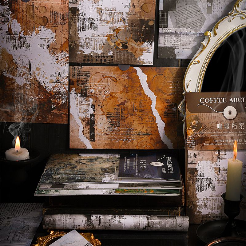 Vintage Archives Themed Large-Size Material Paper