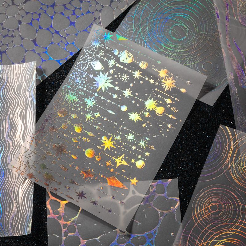 Galaxy Gleam Series Silver Foil Translucent Vellum Paper