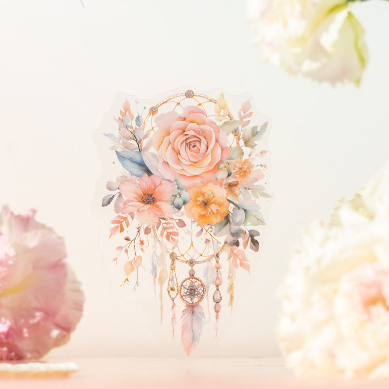 Floral Shadow &amp; Tassel Series - PET Sticker Pack