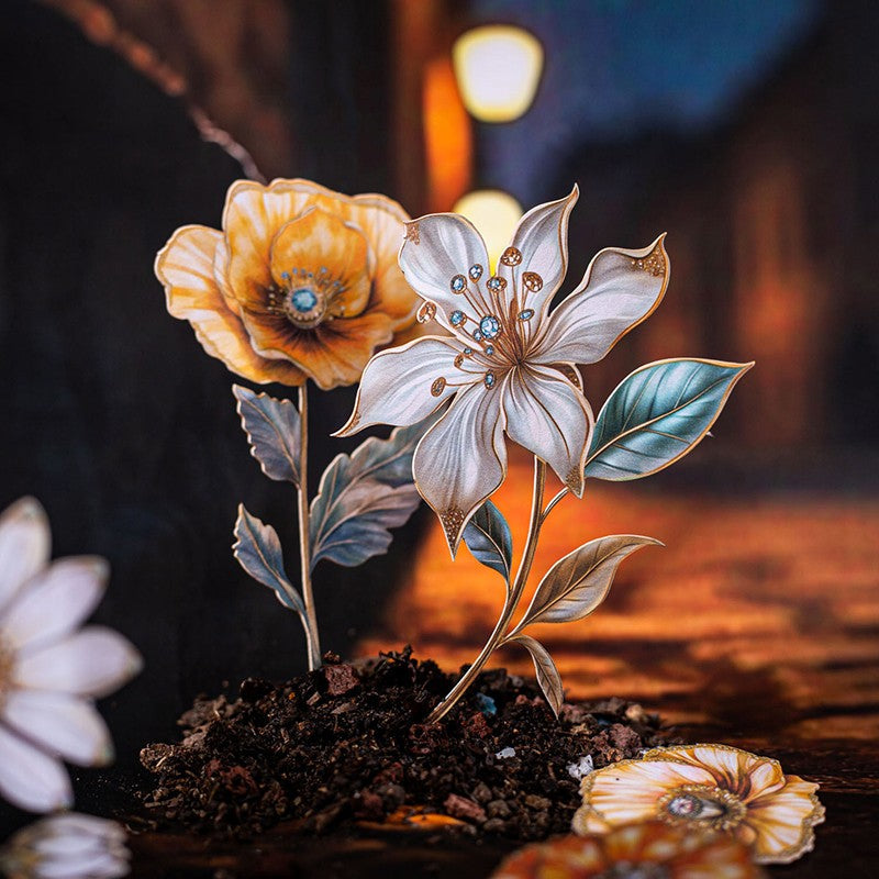 Floral Dreamscape Series Die-Cut Sticker Pack