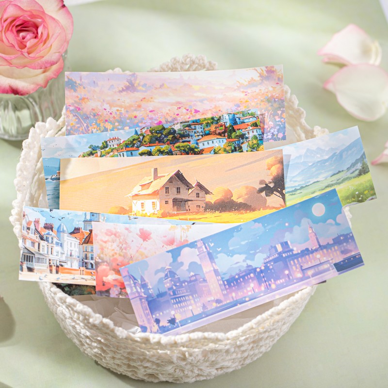 Scenic Memories Series Dual-Material Sticker Book
