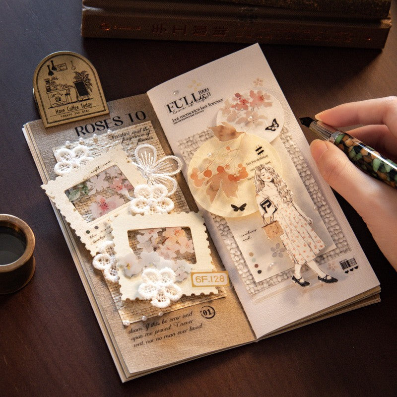 Café Hopping Series Textured Special Paper Journal