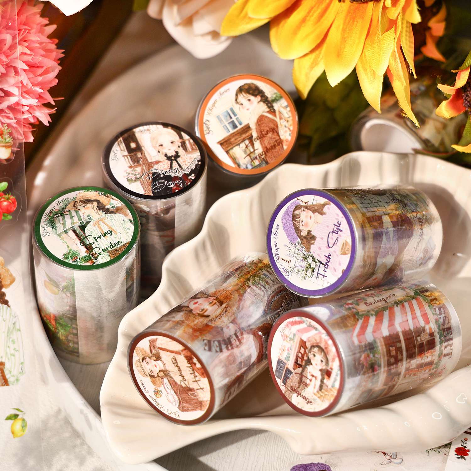 Whisper of a Girl Series Girl-Themed PET Tape