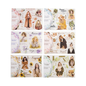 Sea of Flowers in Her Heart Transfer Stickers-TAHARA