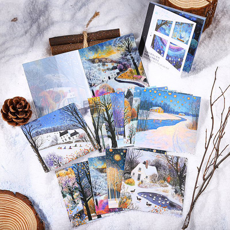 Four Seasons Scenery Sticker Book