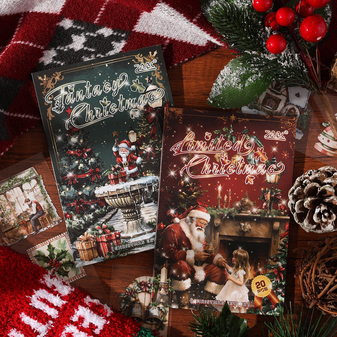 Christmas Letter Sticker Book 20pcs