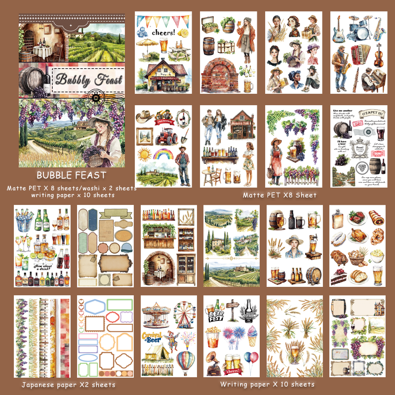 Bubble Feast Sticker Book