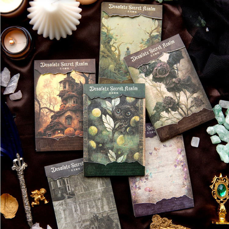 Desolate Secret Realm Theme Paper 48pcs