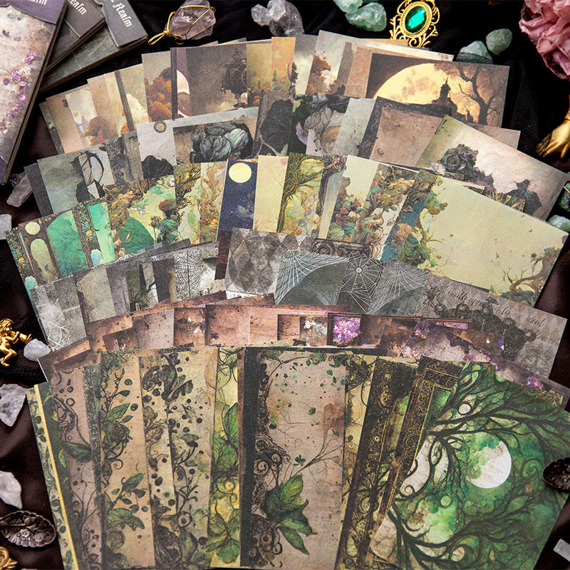 Desolate Secret Realm Theme Paper 48pcs