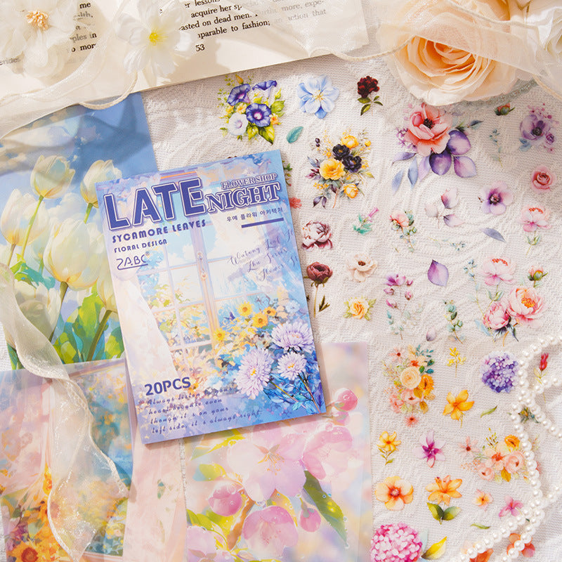 Flower Building Sticker Book 20pcs