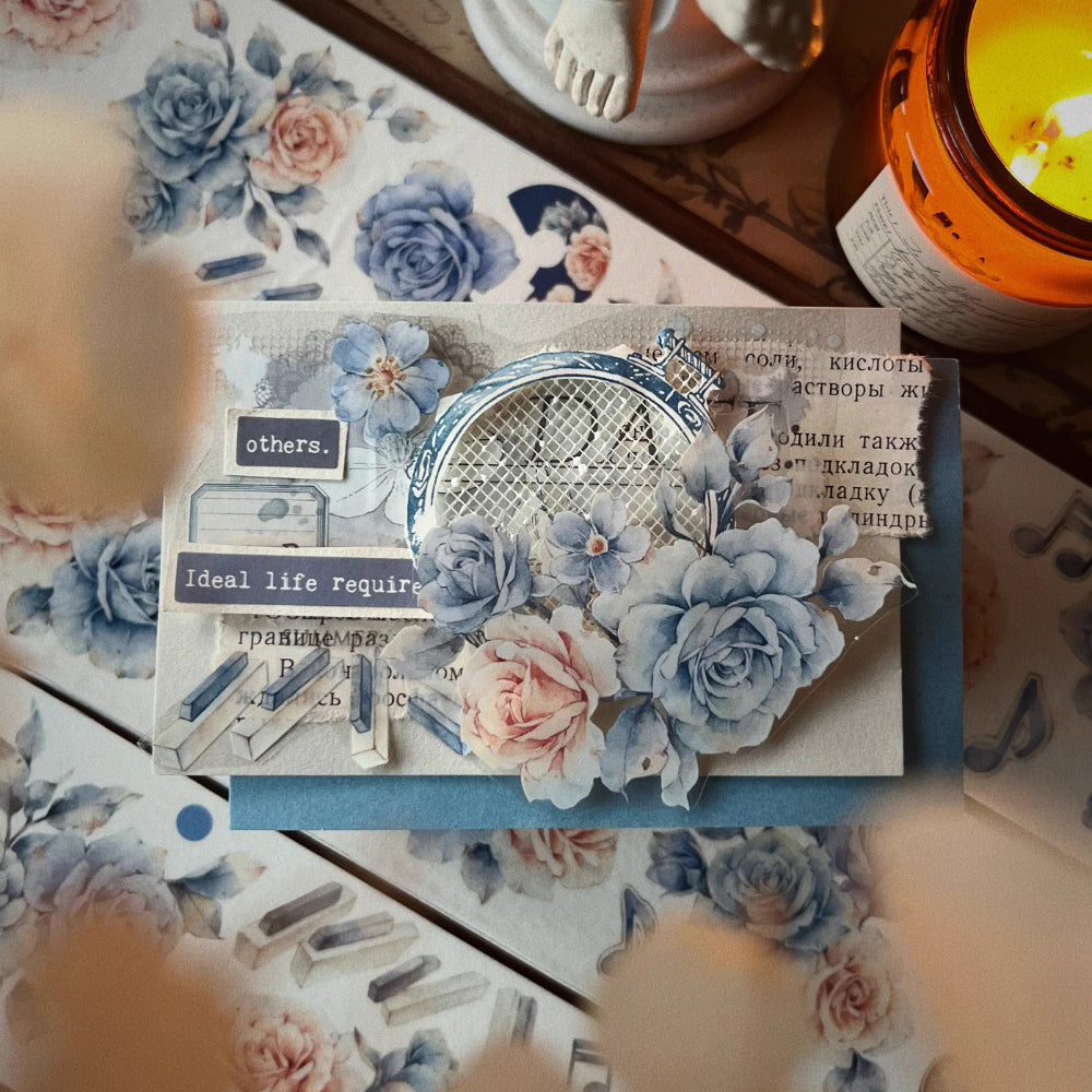 6cm*120cm Morland Retro Flower Vintage Flower PET/Washi Tape