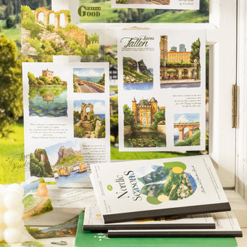 Nordic Seasons Sticker Book 18pcs