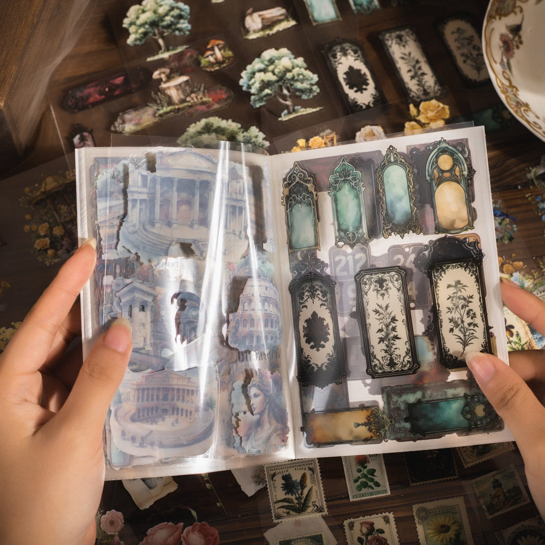 Retro Memory Sticker Book 20pcs