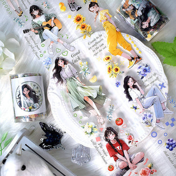 Whole Roll Flower Mood Girls Tape
